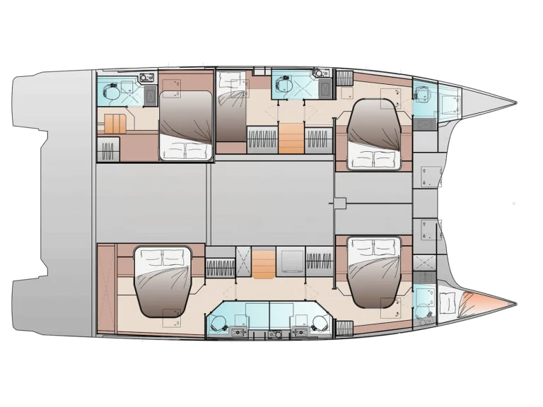 Alquiler Catamarán Fountaine Pajot con o sin  título de navegación