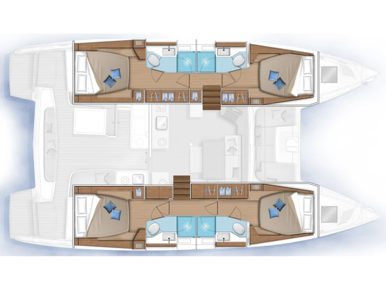 Alquiler de embarcaciones Lagoon Lagoon 46 Luxe A/C enLe Marin en Samboat