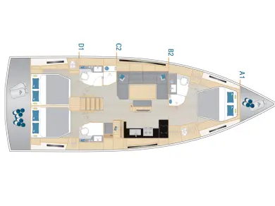 Alquiler de embarcaciones Hanse Hanse 460 enKaštela en Samboat