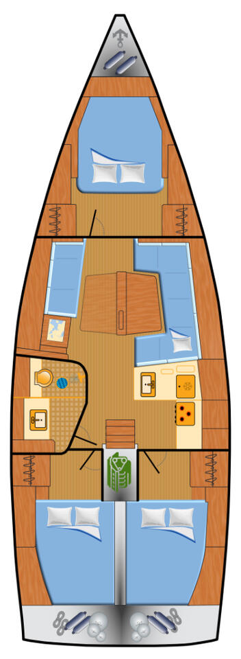 Alquiler de barcos Punat barato de Hanse 418