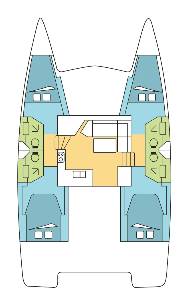 Alquiler de Catamarán, con o sin patrón Fountaine Pajot Lefkáda