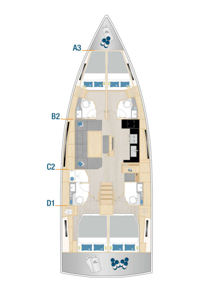 Hanse Hanse 460 de alquiler a Pula