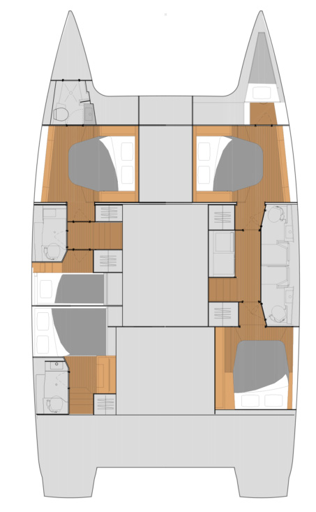 Alquiler Catamarán Fountaine Pajot con o sin  título de navegación