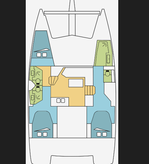 Alquiler Catamarán Fountaine Pajot con o sin  título de navegación