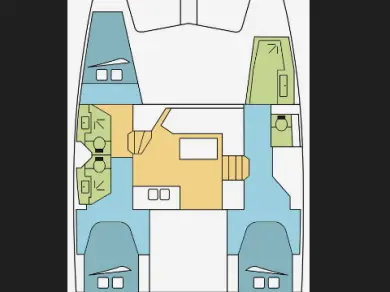 Alquiler Catamarán Fountaine Pajot con o sin  título de navegación
