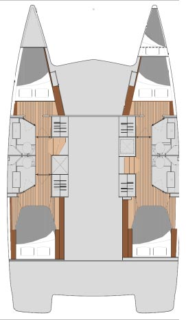 Alquiler Catamarán Fountaine Pajot con o sin  título de navegación