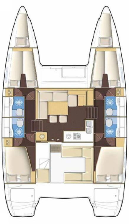 Alquiler Catamarán Lagoon con o sin  título de navegación