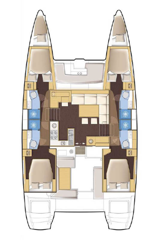 Alquiler de embarcaciones Lagoon Lagoon 450 F enRoad Town en Samboat