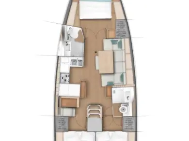Alquiler de barcos Kaštela barato de Sun Odyssey 440