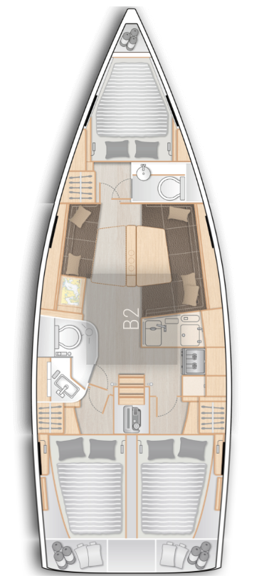 Alquiler de barcos Flensburg barato de Hanse 388