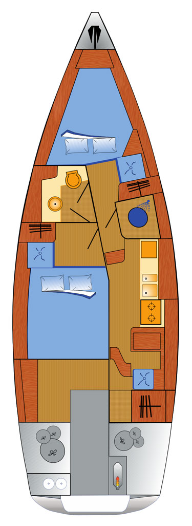 Alquiler de Sirius boatyard Sirius 35 DS en Barth