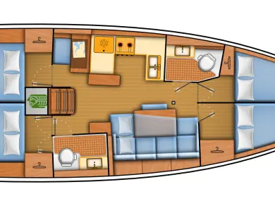Alquiler de embarcaciones Jeanneau Sun Odyssey 440 enBiograd na Moru en Samboat