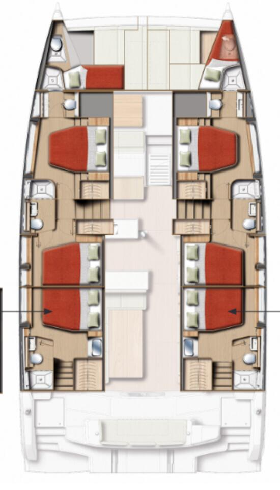 Alquiler de Bali Bali 5.2 - 6 + 2 cab. en Cos