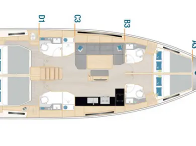 Alquiler Velero en Kaštela - Hanse Hanse 460