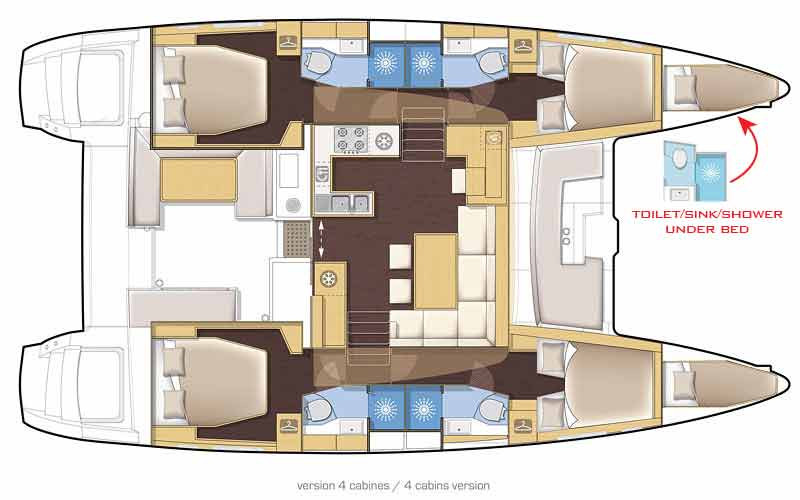 Alquiler de embarcaciones Lagoon Lagoon 450 enParham Town en Samboat