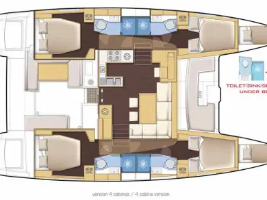 Alquiler de embarcaciones Lagoon Lagoon 450 enParham Town en Samboat