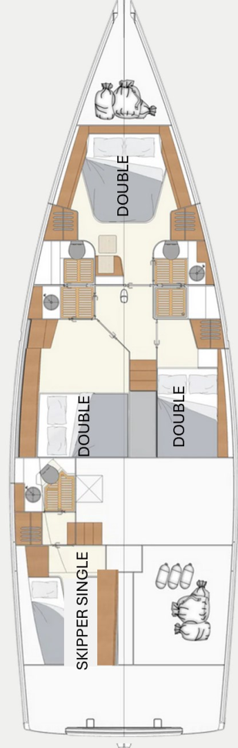 Alquiler de embarcaciones Hanse Moody 54 DS enGouviá en Samboat