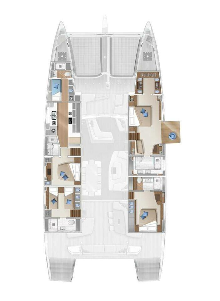 Alquiler de embarcaciones Lagoon Lagoon Seventy 7 enAjaccio en Samboat
