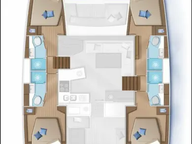 Alquiler de embarcaciones Lagoon Lagoon 450 Sport Top enPianottoli-Caldarello en Samboat
